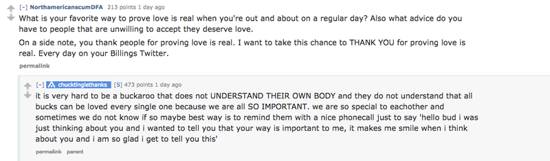 Illustration for article titled Weirdo erotica author Chuck Tingle’s AMA is the feel-good read of the year so far